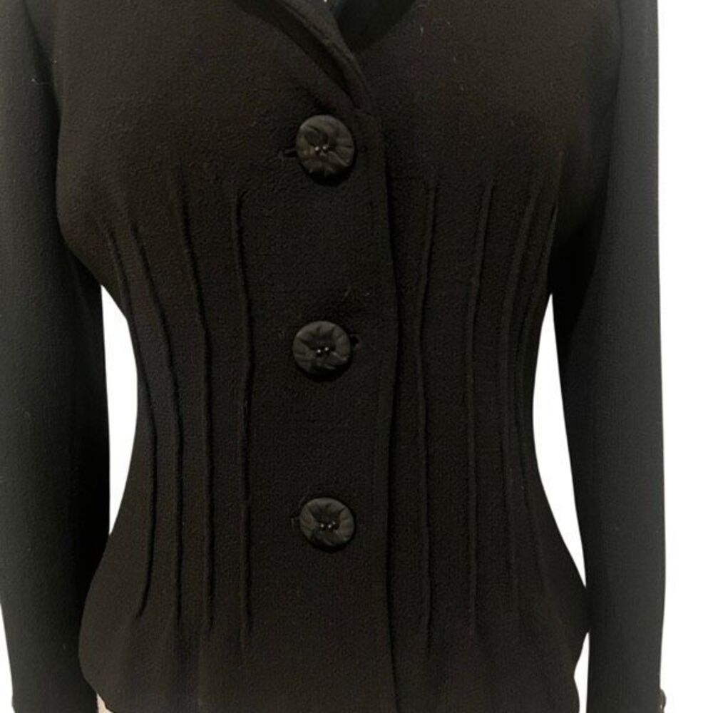 Etcetera Womens Button Front Notch Collar Stretch… - image 5